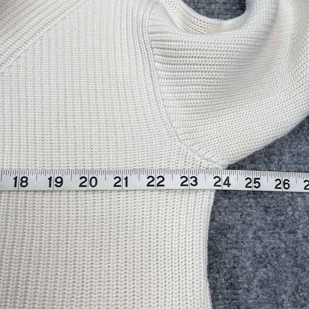 Talbots Sweater Womens Size Petite XL Ivory Cream Cowl Neck Cotton Modal - Picture 6 of 8